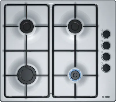 Produktbild von Bosch Gas-Kochfeld PBP6B5B80 - Kochstelle, autark, 4 flammig, 60 cm