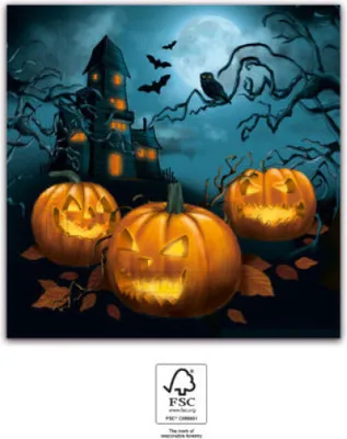 Image de Serviettes Halloween, 20 pièces, 33x33 cm,
