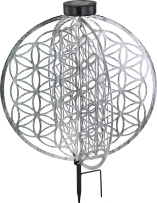 Produktbild von Globo Lighting Solarleuchte Metall silberfarben, LED