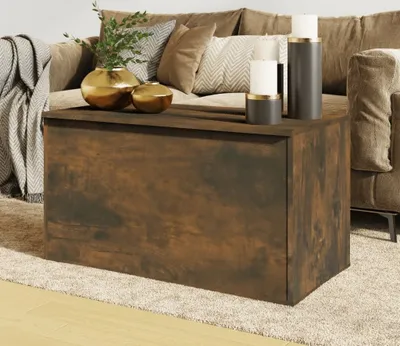 Produktbild von Möbel Aufbewahrungstruhe Räuchereiche 84x42x46 cm Holzwerkstoff - Sitztruhen &48897
