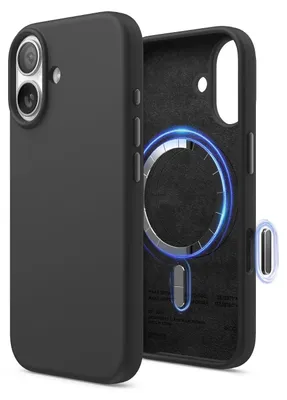 Produktbild von Elago MagSafe Silikon Case für iPhone 17 - Schwarz