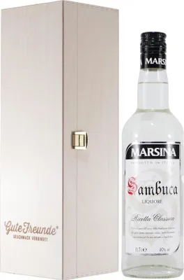 Produktbild von Marsina Sambuca Liquore mit Geschenk-HK