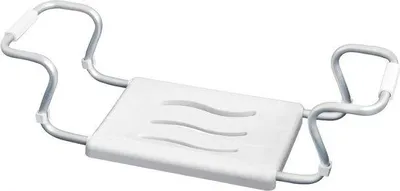 Immagine prodotto di Sedia in plastica bianca, portata 120 kg, 55-65 x 18 x 26 cm, bianca