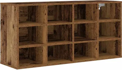 Obrázek produktu pro vidaXL Botník s policí z regenerovaného dřeva 103 x 30 x 51 cm materiál na bázi dřeva
