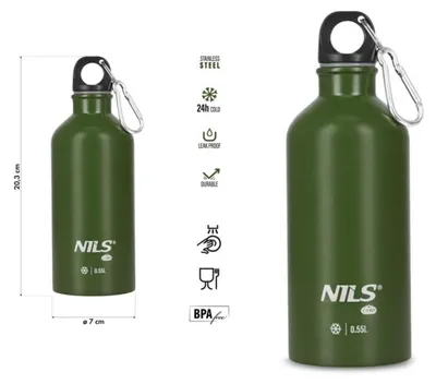 Produktbild von NILS CAMP NC3801 Kompakte Trinkflasche 550ml Grün