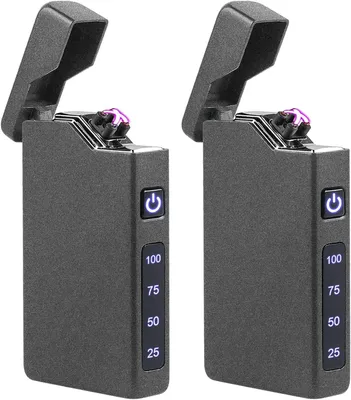 Immagine prodotto di 2 accendini elettrici, accendini ad arco elettrico, ricaricabili tramite USB