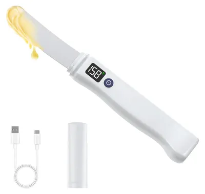 Produktbild von Elektrischer Butterstreicher mit Heizklinge, wiederaufladbares Buttermesser aus Edelstahl, Temperaturregelung für Küche und Frühstück