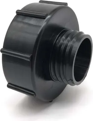 Produktbild von IBC-Adapter S100X8 auf S60X6, variabler Durchmesser, Grobgewinde, Kappe, Dose, IBC-Tank-Adapter, Wasserhahn-Adapter, Regentank, Eimerventil, Gartenschlauch, 100 mm