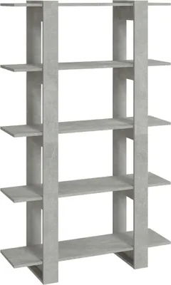 Immagine prodotto di Libreria/divisorio grigio cemento 100x30x160 cm