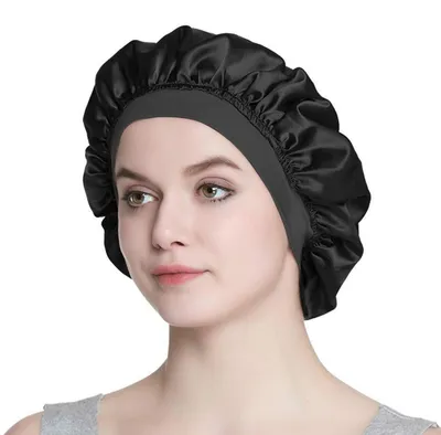 Produktbild von Schlafmütze Damen Einlagig Satin Einheitsgröße Schwarz