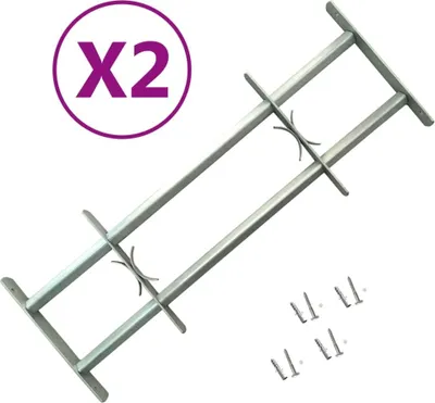 Produktbild von Fenstergitter Verstellbar für Fenster 2 Stk. 1000-1500 mm