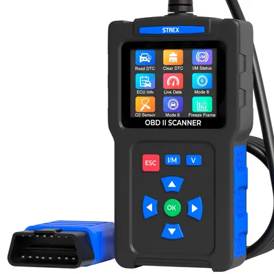 Image de Strex Scanner OBD2 - OBD - Diagnostic automobile - Suppression des erreurs - Langue NL - Scanner auto - Équipement de diagnostic pour voitures - Erreurs moteur
