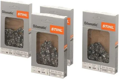 Productafbeelding van 4 Zaagkettingen 3/8 inch P, 1,1 mm - Geschikt voor 30 cm Geleiderail