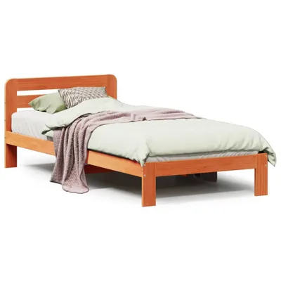 Immagine prodotto di Letto senza Materasso Marrone Cera 90x190 cm in Legno di Pino