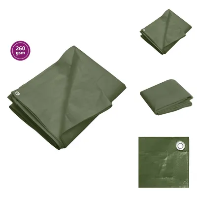 Immagine prodotto di vidaXL Telone 260 g/m² 8x10 m Verde HDPE - Teloni