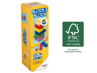 Zdjęcie produktu dla Gra zręcznościowa Cayro Block and block 36 elementów
