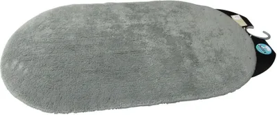 Produktbild von Batex Badematte Badteppich Badvorleger Duschvorleger Badezimmerteppich 55x85cm Duo Baumwolle grau oval