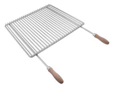 Immagine prodotto di Griglia in acciaio inox con larghezza regolabile 50-60x45cm con maniglia