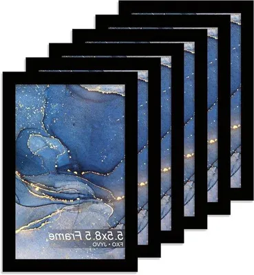 Immagine prodotto di Set fotografico - Elementi decorativi da parete in plastica leggera - 6 pezzi 5,5x8,5 cm - Nero