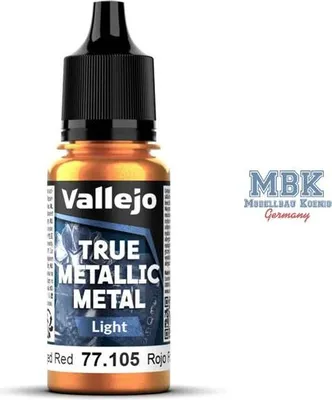 Zdjęcie produktu dla Vallejo VA77105, metaliczny odcień czerwieni – "True Metallic Metal Light"