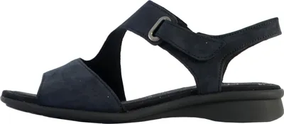 Produktbild von Flache Sandale aus Soft Nubuck Leder