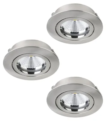 Produktbild von EGLO Tedo 1, Einbaustrahler, Nicht austauschbare(s) Leuchtmittel, 5 W, 3000 K, 400 lm, Nickel