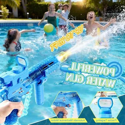 Produktbild von Kraftvolle Wasserpistolen Set von 2 - perfekt für Sommerspaß, Wasserkämpfe und Erfrischung