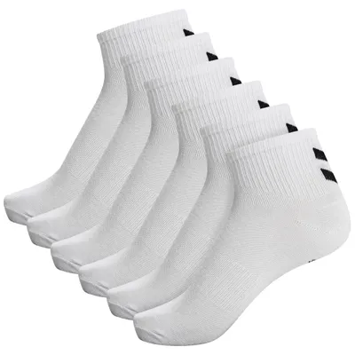 Produktbild von Hummel Chevron 6-Pack Mid Cut Sportsocken - Weiß / White  | Größe: 36-40