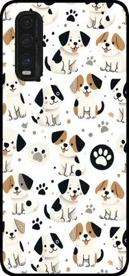 Produktbild von Smartphonica Telefon Fall geeignet für Oppo Find X2 mit Hund drucken - TPU zurück Abdeckung Fall Hund Design