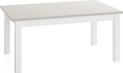 Produktbild von Esstisch Ausziehbar Rechteckig XXL Groß – Platzsparend, Verlängerbar Wohnzimmertisch Küchentisch für 12 personen - 200 × 100 cm bis 300 cm – Weiße Holzbeine – Hergestellt in EU – Kaschmir