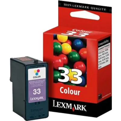 Produktbild von Lexmark #33, Cyan, Magenta, Gelb, Tinte auf Pigmentbasis, 1 Stück(e)