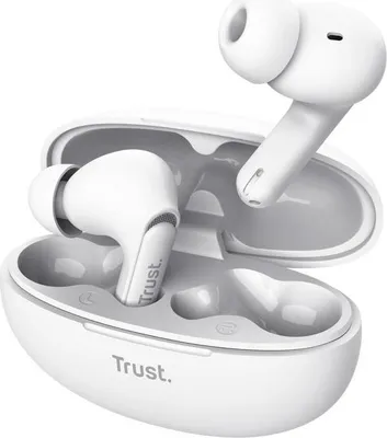 Obrázek produktu pro Trust Yavi, True Wireless Stereo (TWS), 20 - 20000 Hz, Hovory/hudba, 36 g, Sluchátka s mikrofonem, Bílá