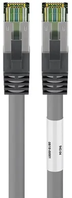 Immagine prodotto di goobay Cavo patch CAT 8.1 S/FTP PiMF con guaina senza alogeni AWG 24 grigio 5 m