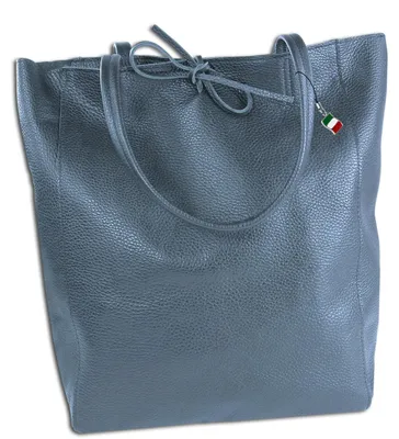 Obrázok produktu pre Kožená taška Florence shopper taška cez rameno modrá OTM107B