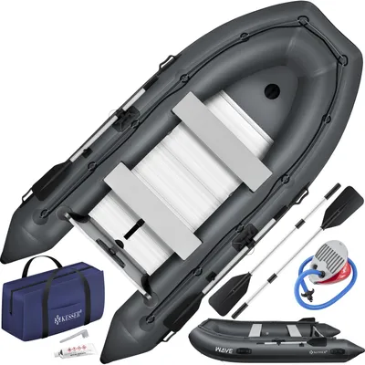 Image de Bateau pneumatique KESSER® pour 4 personnes, motorisable, canoë gonflable
