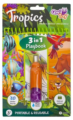 Produktbild von Qwi Toy 3 in 1 Spielbuch - Tropics