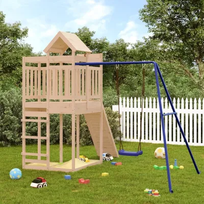 Produktbild von Möbel Spielturm Massivholz Kiefer - Schaukeln 3156877