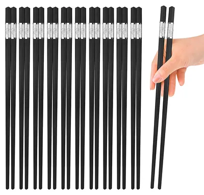 10er-Pack Glasfaser-Essstäbchen, Anti-Rutsch, 24 cm, spülmaschinengeeignet