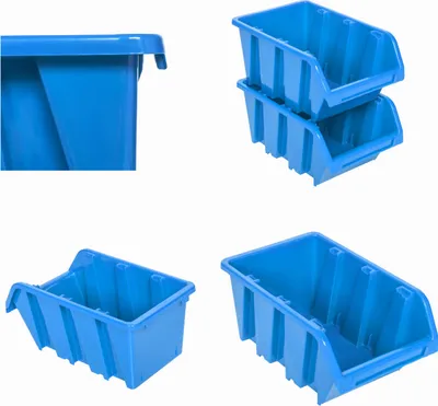 Immagine prodotto di 20x Contenitore di stoccaggio per officina 120x195x90 blu