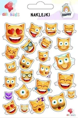 Image de Autocollants pour enfants : chatons et émoticônes - All4Kids