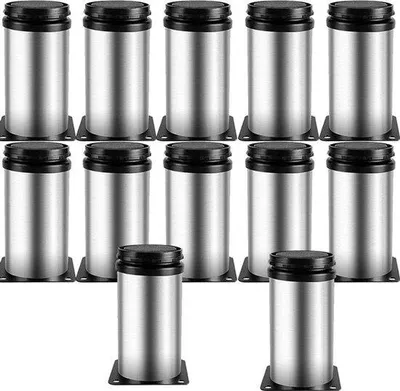 Image de Pieds réglables en acier inoxydable de 10 à 10 cm pour cuisine, banc, armoire