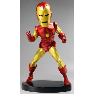 Produktbild von Neca Marvel Classic Extreme Head Knocker Iron Man 20 Cm Wackelköpfe    One Size