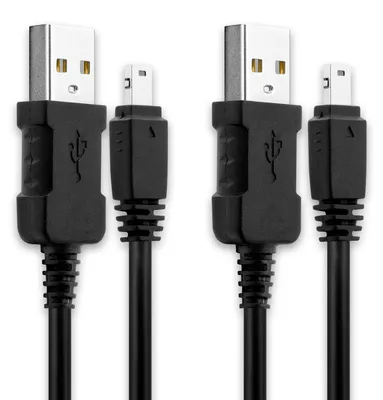 Produktbild von subtel 2x > USB A Datenkabel kompatibel mit Casio Exilim EX-Z80, EX-Z90