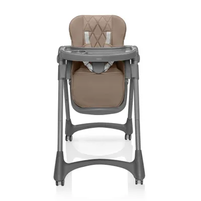Produktbild von Hochstuhl Primo Elfenbeinbeige mitwachsend, faltbar und abnehmbares Tablett