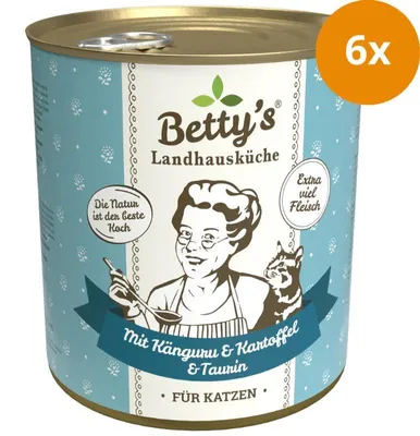 Produktbild von Bettys Landhausküche Katze Dose Känguru mit Kartoffel 800 g