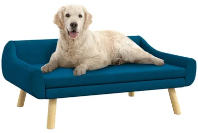 Produktbild von Tierbett - Tierbank - Hundebett - Katzenbett - Sofa - Skandinavisches Design - Abnehmbares, waschbares Kissen