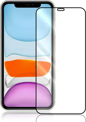 A screen protector for an iPhone is shown next to the phone it is designed for.