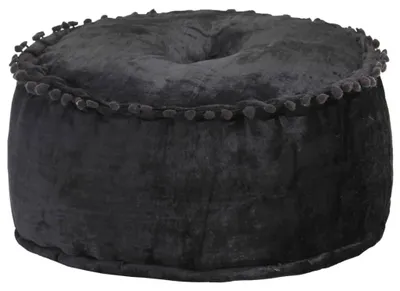 Image de Pouf rond en velours pour salon et chambre