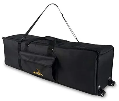 Productafbeelding van Hardware Trolley - Rolbare Tas - Muziek Transport - Volledig Openend - 115 cm Lengte - Zwart