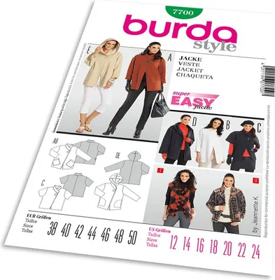 Produktbild von 7700 Jacke für Nähanfänger, Burda